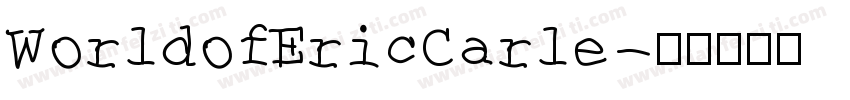 WorldofEricCarle字体转换