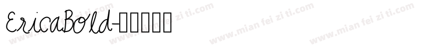 EricaBold字体转换