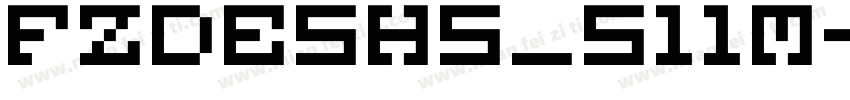 FZDESHS_511M字体转换