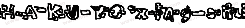 HAKUYOxingshu2500字体转换