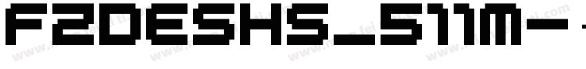 FZDESHS_511M字体转换