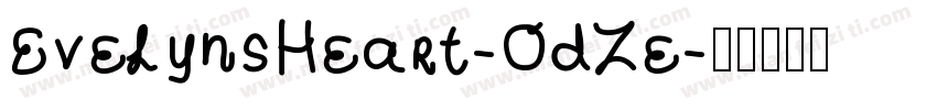 EvelynsHeart-OdZe字体转换