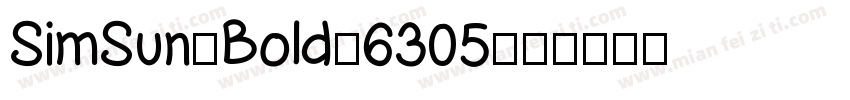 SimSun-Bold-6305字体转换
