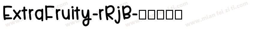 ExtraFruity-rRjB字体转换