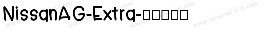 NissanAG-Extra字体转换