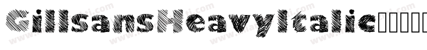 GillsansHeavyltalic字体转换