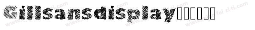 Gillsansdisplay字体转换