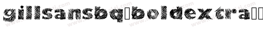 gillsansbq-boldextra字体转换