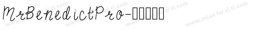 MrBenedictPro字体转换
