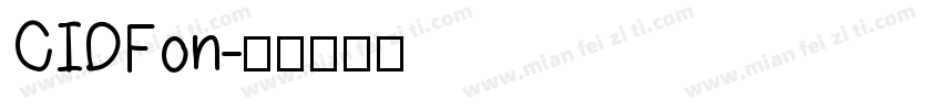 CIDFon字体转换