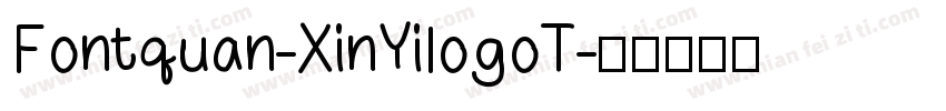 Fontquan-XinYilogoT字体转换