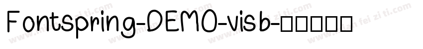 Fontspring-DEMO-visb字体转换