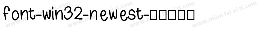 font-win32-newest字体转换