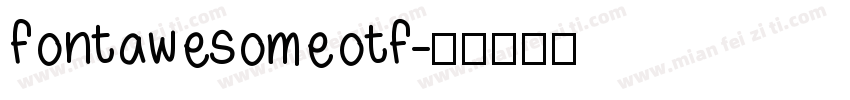 fontawesomeotf字体转换