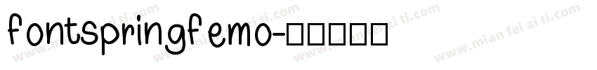 fontspringfemo字体转换