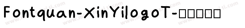 Fontquan-XinYilogoT字体转换