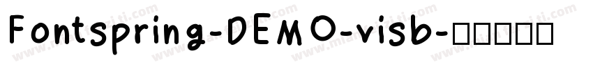 Fontspring-DEMO-visb字体转换