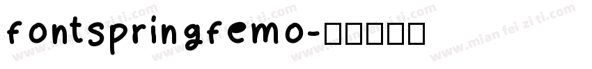fontspringfemo字体转换