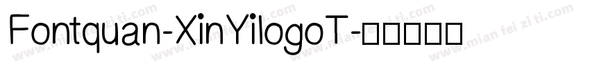 Fontquan-XinYilogoT字体转换