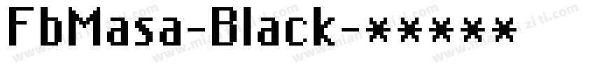 FbMasa-Black字体转换