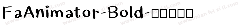 FaAnimator-Bold字体转换