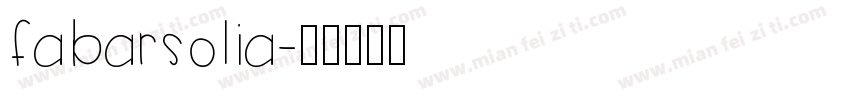 fabarsolia字体转换