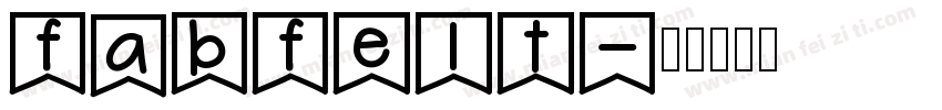 fabfelt字体转换