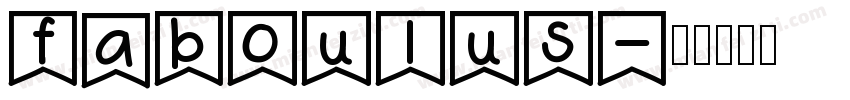 faboulus字体转换