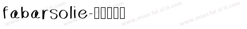 fabarsolie字体转换