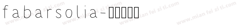 fabarsolia字体转换