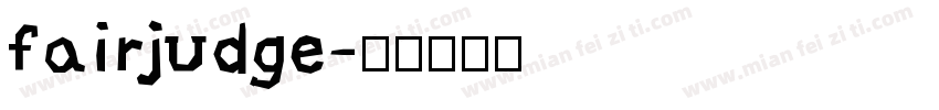 fairjudge字体转换