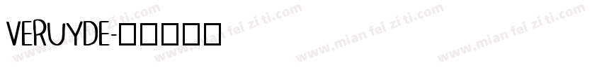 VERUYDE字体转换