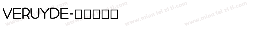VERUYDE字体转换