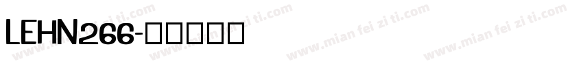 LEHN266字体转换