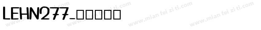 LEHN277字体转换