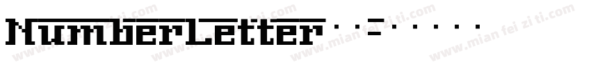 NumberLetter字体字体转换
