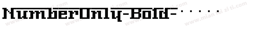 NumberOnly-Bo1d字体转换