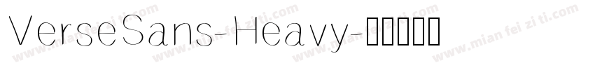 VerseSans-Heavy字体转换