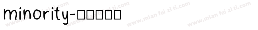 Minority字体转换