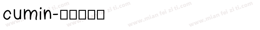 cumin字体转换