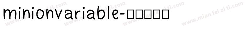 minionvariable字体转换