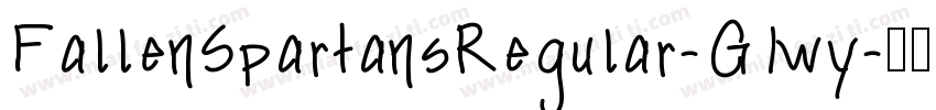 FallenSpartansRegular-G1wy字体转换