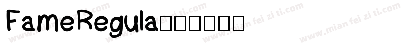 FameRegula字体转换