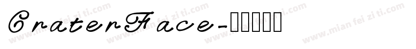 CraterFace字体转换
