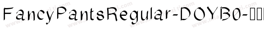 FancyPantsRegular-DOYB0字体转换