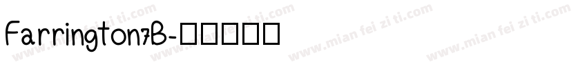 Farrington7B字体转换