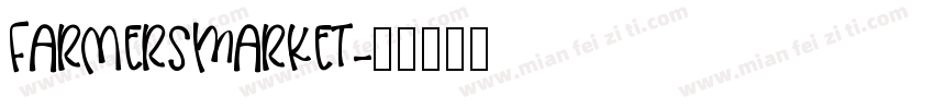 FarmersMarket字体转换