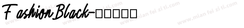 FashionBlack字体转换