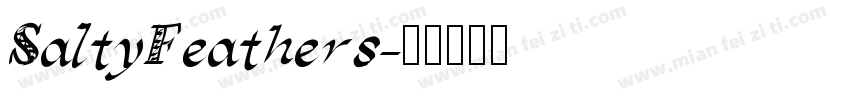 SaltyFeathers字体转换