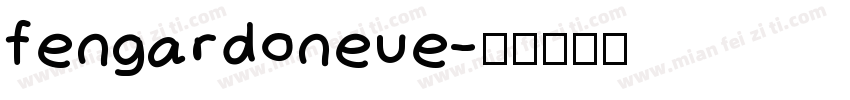 fengardoneue字体转换